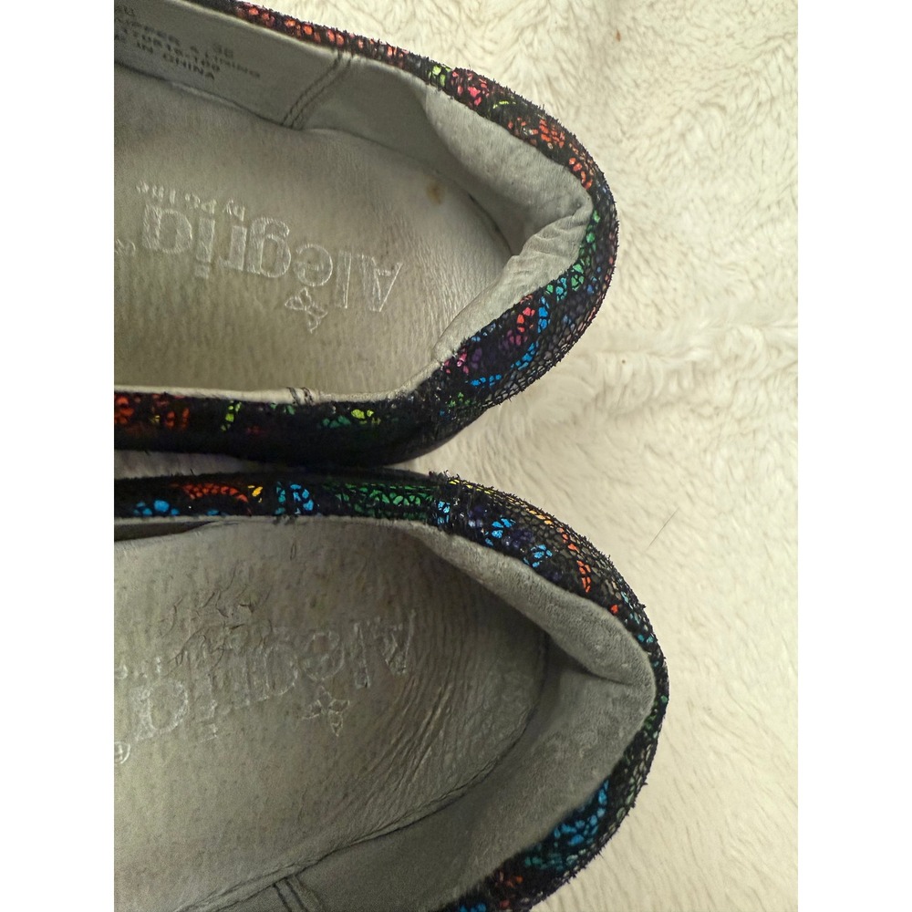 Alegria Glee Stained Glass Size 36 US 6‎ Clogs Slip Resistant - Picture 6 of 11